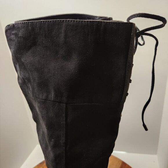 Kenneth Cole Reaction Corie Lace Boots – Women’s 8.5, Black Tall Zip - Picture 4 of 12